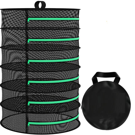 6-Layer 120cm Foldable Herb Vegetable Fruit Drying Dehydrating Rack Mesh Hanging Dryer.