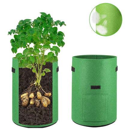 5-Pack 5 Gallons Plant Grow Bag Potato Container Pots with Handles Garden Planter.