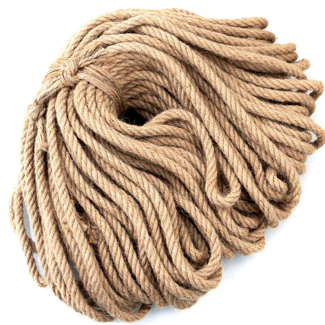50m Sisal 10mm Rope Natural Twine Cord Thick Jute Hemp Manila  Crafting Home Decor.