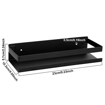 Black Bathroom Shower Shelf Kitchen Rack Storage Shelves Shampoo Holder Organizer.
