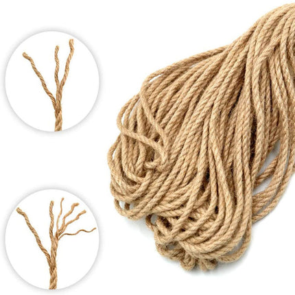 100m Sisal 5mm Rope Natural Twine Cord Thick Jute Hemp Manila  Crafting Home Decor.