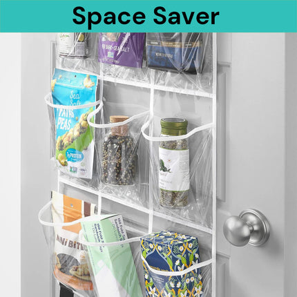 15 Pockets Over The Door Rack Hanging Kitchen Organizer Pantry Organizer Shoe Storage.