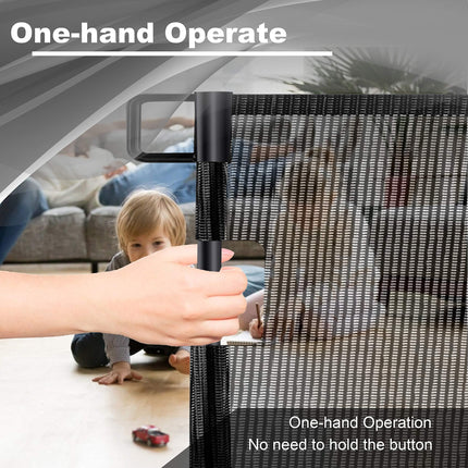Retractable 1.5M Doorways Hallways Stairs Baby Gate Dog Pet Gate Indoor Outdoor Safety Gates.