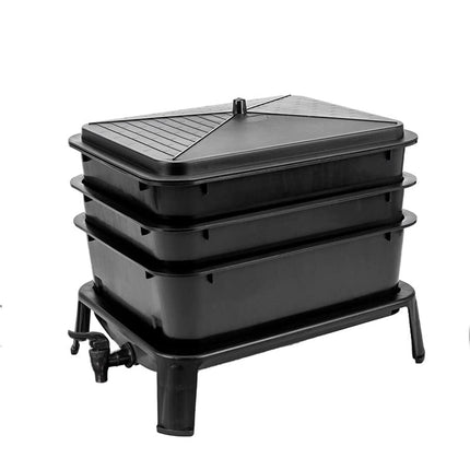 Worm Farm Factory worm wee Composter 30L 4 Trays Compost Bin Worm Farm Composting System.