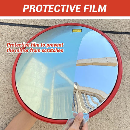 30cm Traffic Blind Spots Curved Convex Mirror Wide Angle for Driveway Warehouse Garage Security.