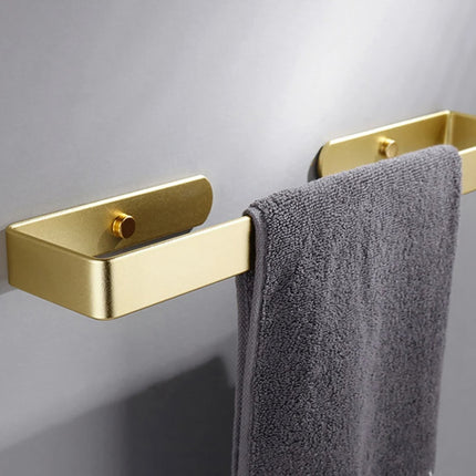 Gold Kitchen Bathroom Paper Holder Towel Holder Self Adhesive or Screw Mount 40cm.