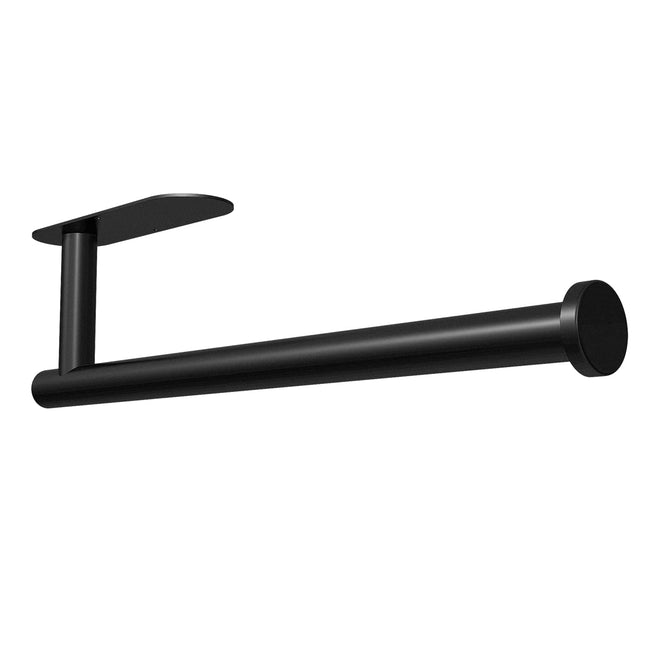 Kitchen Paper Holder Under Cabinet Wall Mount Adhesive Paper Towel Holder  Black.