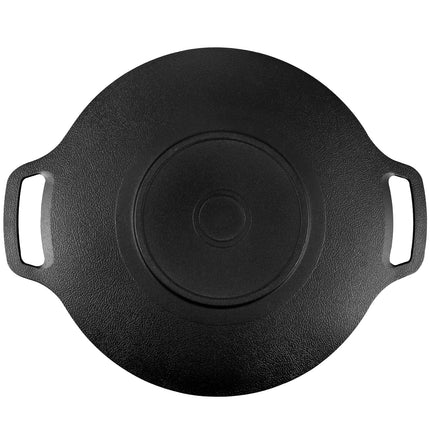 Korean Grill Pan Nonstick 6 Layer 40cm Round BBQ Griddle Indoor or Outdoor Cooking.