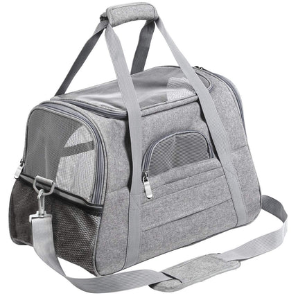 Pet Carrier Bag Travel Bag for Cats and Small Dogs Cozy Bed, Shoulder Strap.