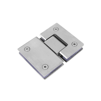 Shower Glass Door Gate Hinge 304 Stainless Steel 180 Degrees Polished Chrome Finish.