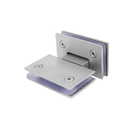 Shower Glass Door Gate Hinge 304 Stainless Steel 180 Degrees Polished Chrome Finish.