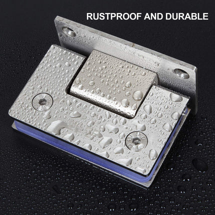 90 Degree Glass Door Cupboard Showcase Cabinet Clamp Glass Shower Doors Hinge 304 Steel.