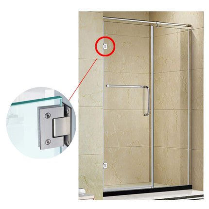 90 Degree Glass Door Cupboard Showcase Cabinet Clamp Glass Shower Doors Hinge 304 Steel.