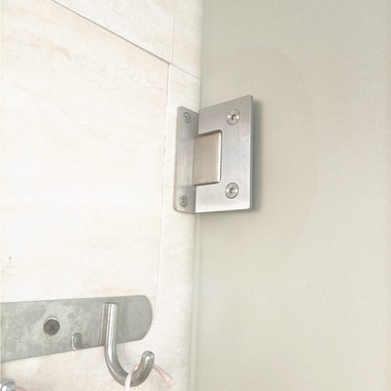 90 Degree Glass Door Cupboard Showcase Cabinet Clamp Glass Shower Doors Hinge 304 Steel.