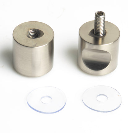 Shower Glass Door Knob Bathroom Back-to-Back Handle Pull 304 Brushed.