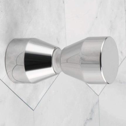 Shower Glass Door Knob Bathroom Round Back-to-Back Handle Pull 304 Brushed Nickel.