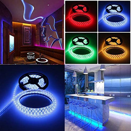 5050 RGB LED Strip Lights Waterproof SMD 300 IP65 5m 12V 44key IR Controller.