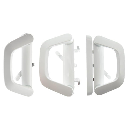 Sliding Patio Door Handle Set Mortise Lock Suitable for Sliding Glass Patio Door White.
