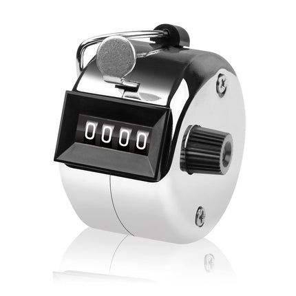 Hand Tally Counter 4-Digit Lap Counters Clicker Pitch for Counting Knitting Coaching.