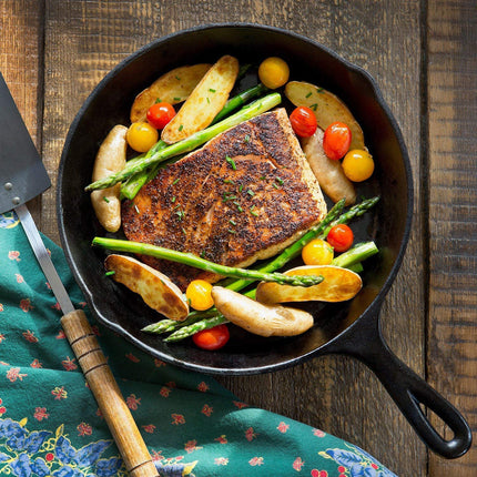 Cast Iron Skillet Cookware 3-Piece Set Chef Quality Pre-Seasoned Pan 10" 8" 6" Pans.