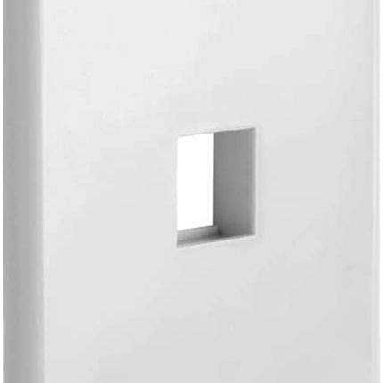 1 Port QuickPort outlet Wall Plate face plate, Single Gang White.