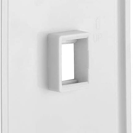 1 Port QuickPort outlet Wall Plate face plate, Single Gang White.