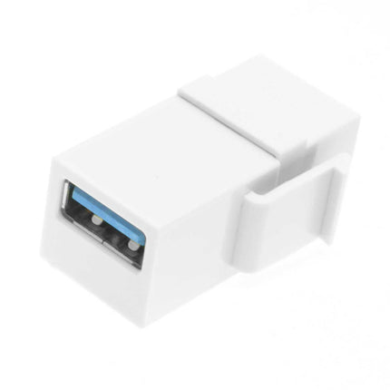 Keystone Jack-USB 3.0 A Female to A Female Coupler Adapter wall plate.