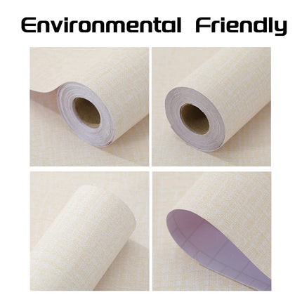 61cm x 10m beige Wallpaper Decor Faux Grasscloth Paper Wall Paper Self Adhesive Removable.