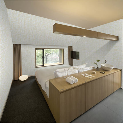61cm x 10m beige Wallpaper Decor Faux Grasscloth Paper Wall Paper Self Adhesive Removable.
