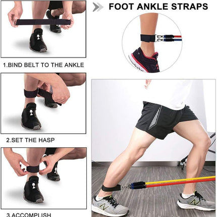 11 Pack Resistance Bands Stackable Exercise Bands Home Workouts Physical Therapy Gym Training.