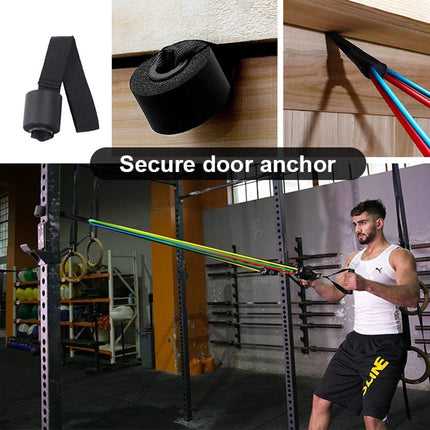 11 Pack Resistance Bands Stackable Exercise Bands Home Workouts Physical Therapy Gym Training.