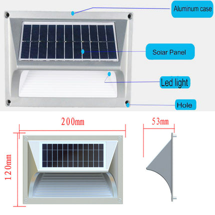 Solar Step Light – Warm White with Silver Case.