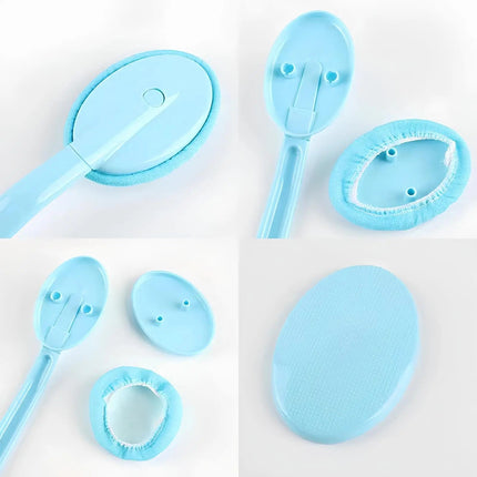 Back & Body Self Bath Brush Lotion Applicator - Blue.