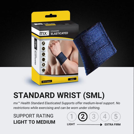 MX Health Standard Elasticated Wrist Support - Large.