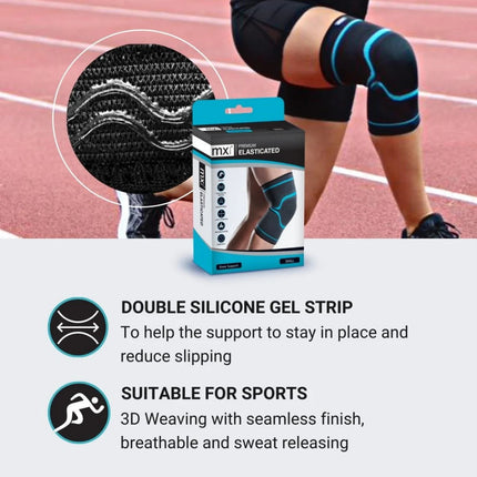 MX Health Premium Elasticated Knee Support - Large.