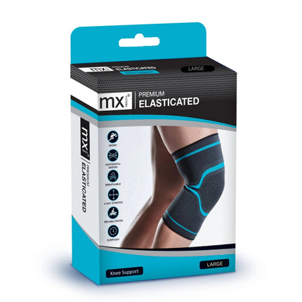 MX Health Premium Elasticated Knee Support - Large.
