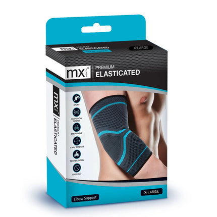 MX Health Premium Elasticated Elbow Support - Small.