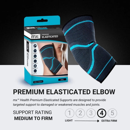 MX Health Premium Elasticated Elbow Support - Medium.
