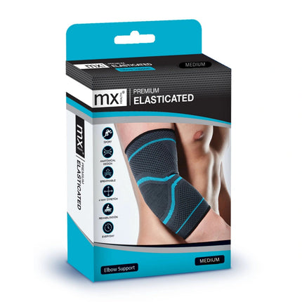 MX Health Premium Elasticated Elbow Support - Medium.