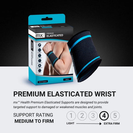 MX Health Premium Elasticated Wrist Support - Small.