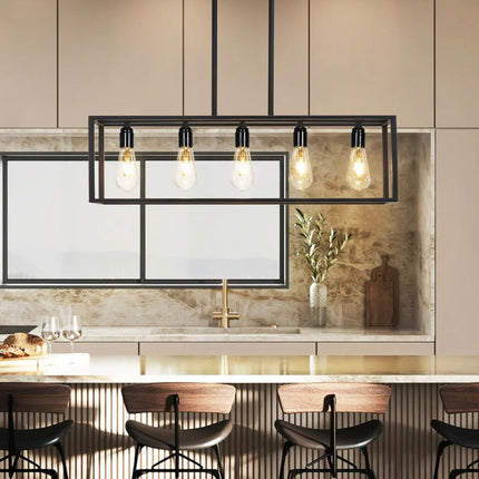 Interior Ave - Industrial 5 Light Chandelier.