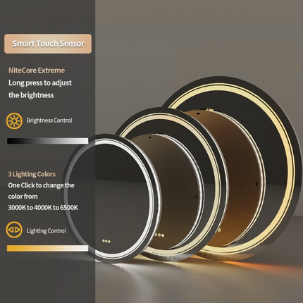 Interior Ave - 90cm Round Frameless LED Bathroom Mirror.
