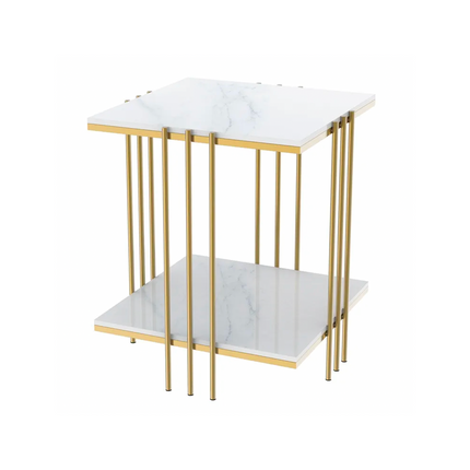 Interior Ave - Milano Gold Square Side Table.