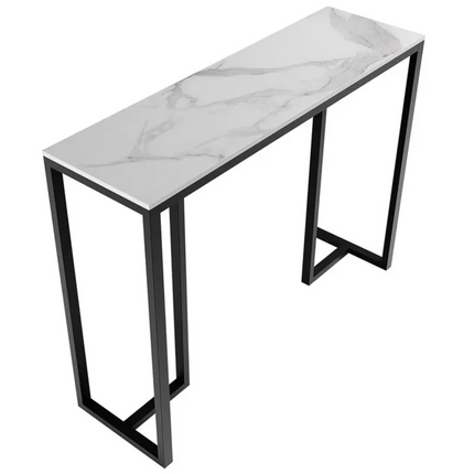 Interior Ave - Stone Marble Console - Marble & Black.
