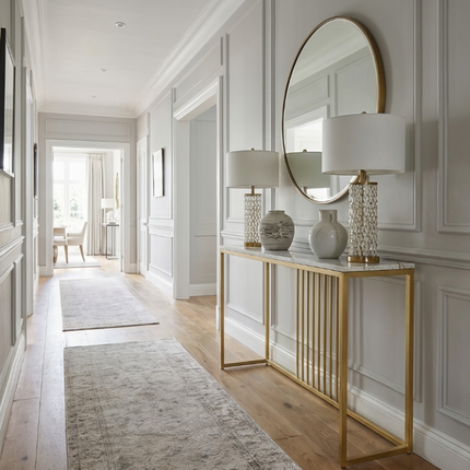Interior Ave - Aurelia Hallway Console Table - Gold.