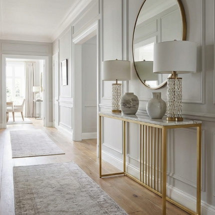 Interior Ave - Aurelia Hallway Console Table - Gold.
