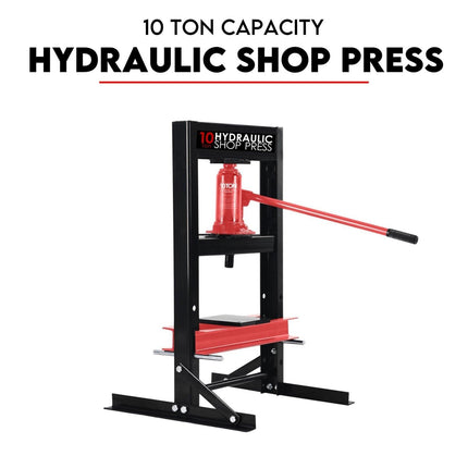 10 Ton Hydraulic Shop Press Workshop Jack Bending Stand H-Frame Tool Stand.