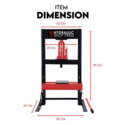 Shop Press - 10 Ton Hydraulic Standard.