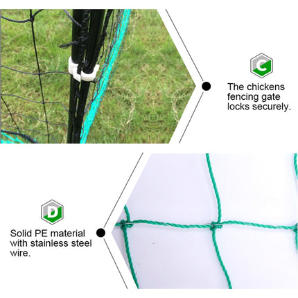 Electric Chicken Netting 60m x 115cm Green Double Prong Poultry Mesh Fence.