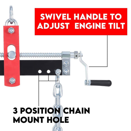 Engine Leveler Balancer 907kg Load Shop Crane Hoist Chain Lift Loading Leveller.